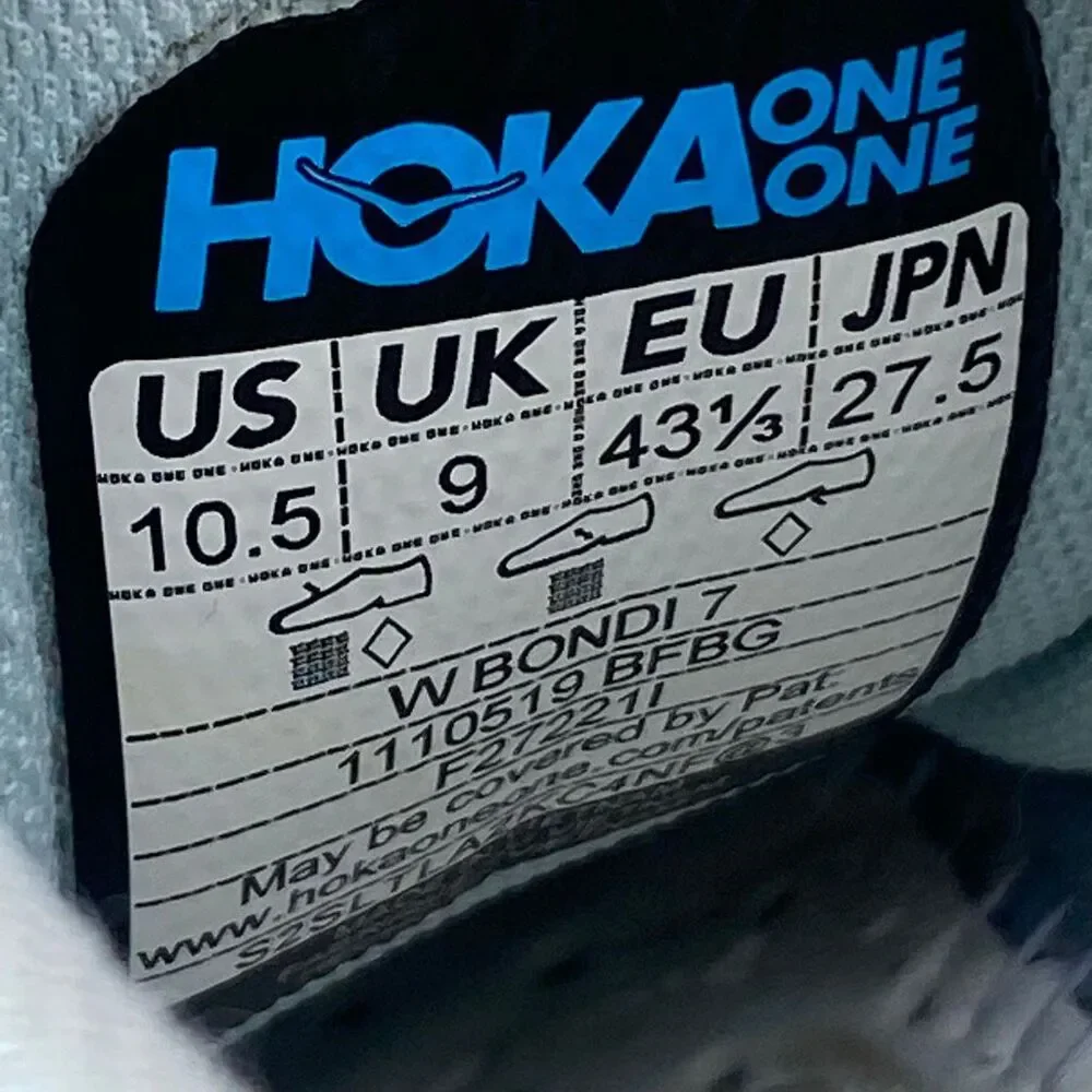 HOKA ONE ONE BONDI 7 - Women’s Running Shoes - SIZE 10.5
